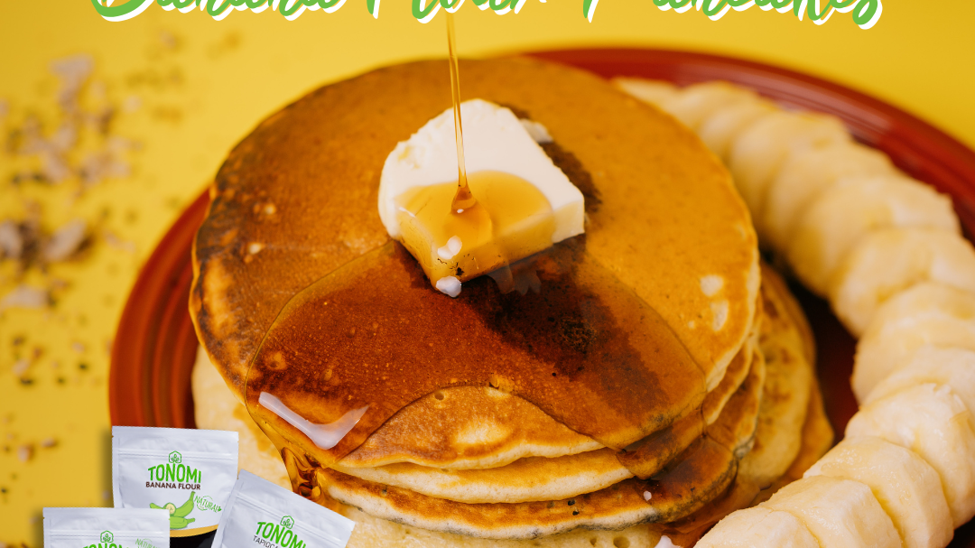 Image of Fluffy and Delicious: A Banana Flour Pancake Delight!