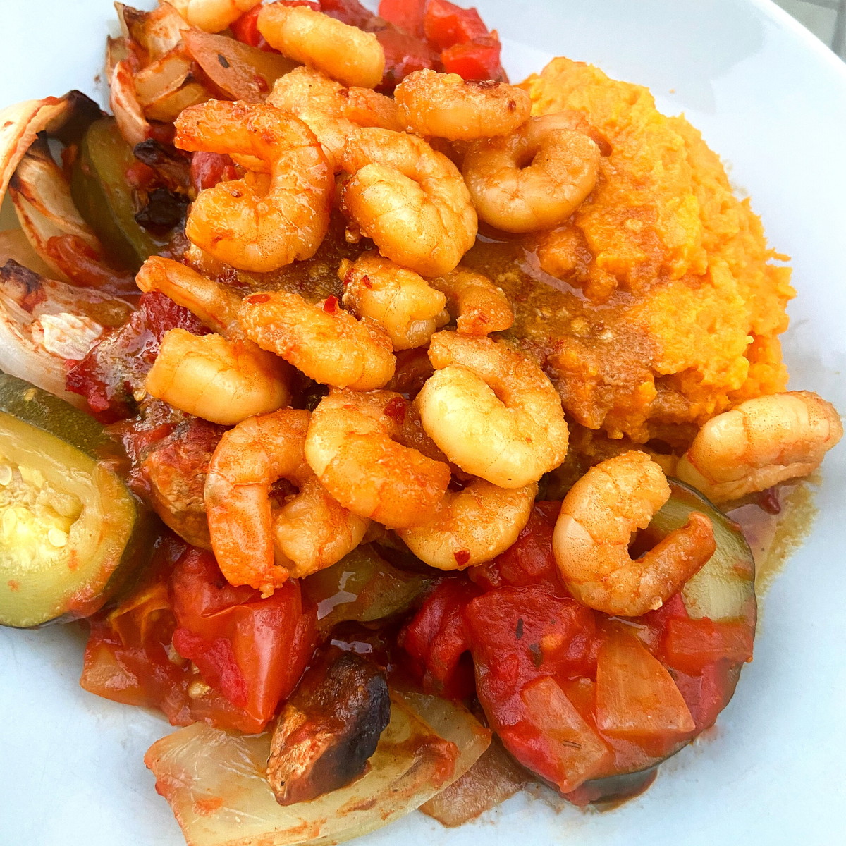 Hot Honey Garlic Prawns