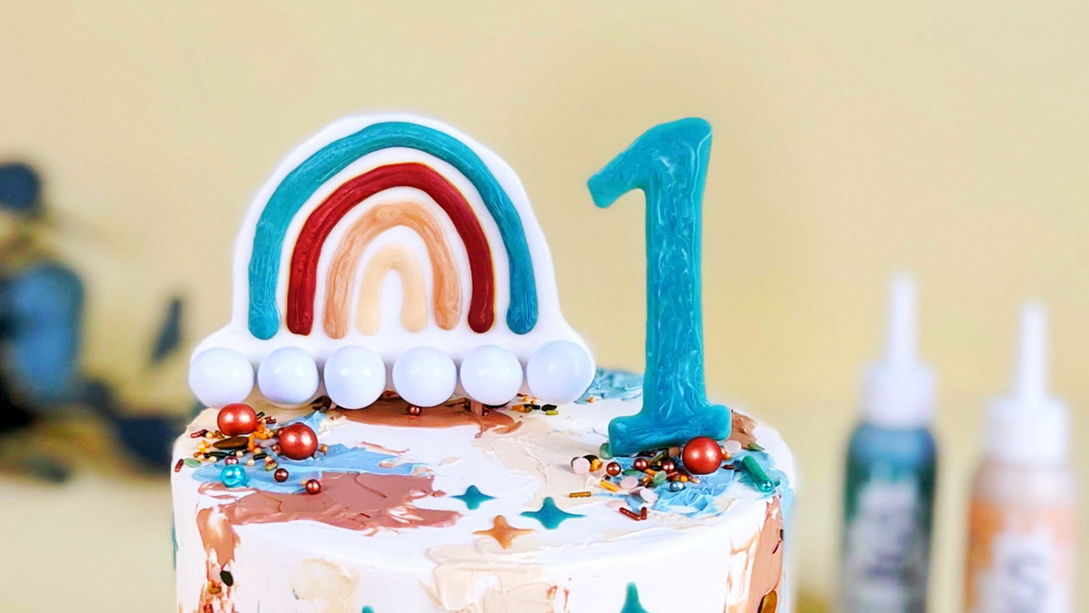 Regenbogen CakeTopper 