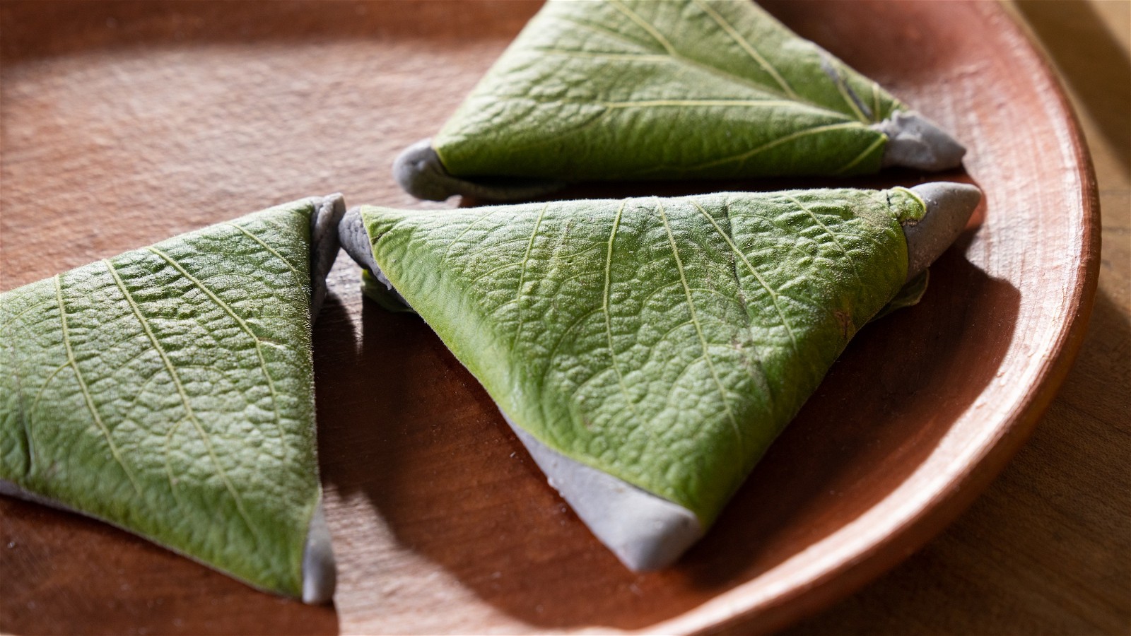 Hoja Santa Tetelas with Almond Crema-image