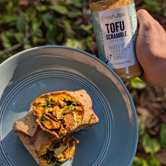 Image of Tofu Scramble Banging Breakfast Burritos