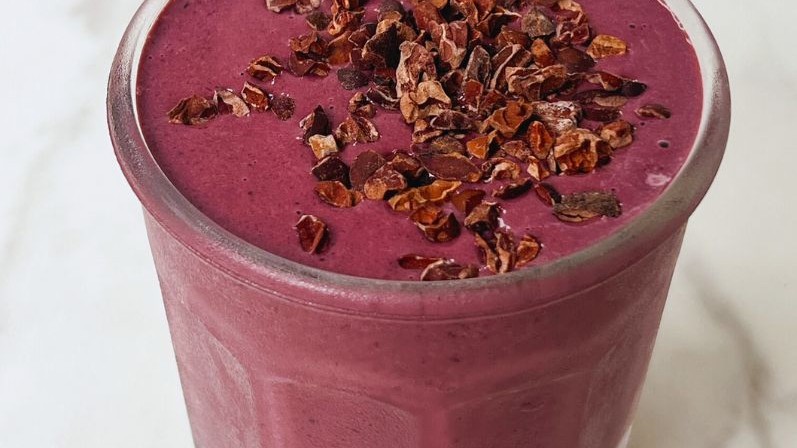 Image of Chocolate Cherry Tahini Smoothie