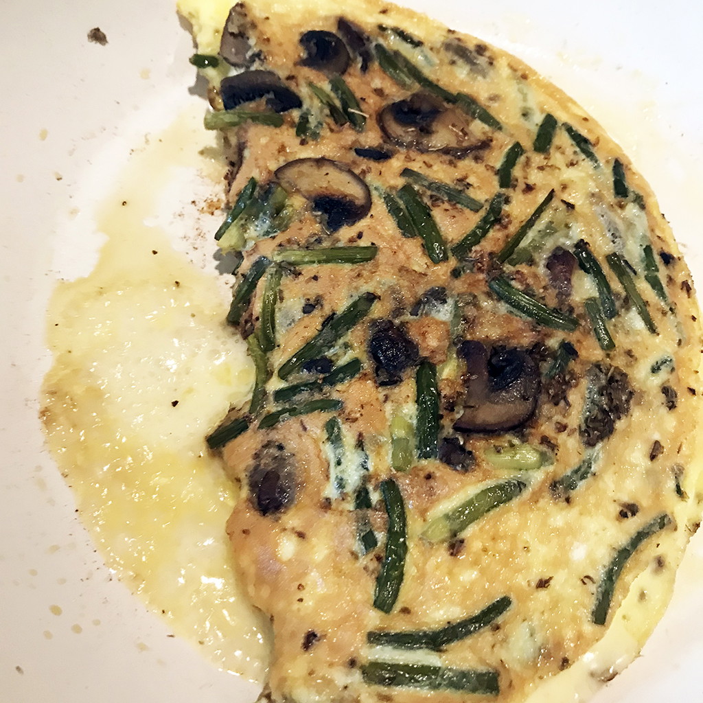 Garlic Scape Omelette or Frittata