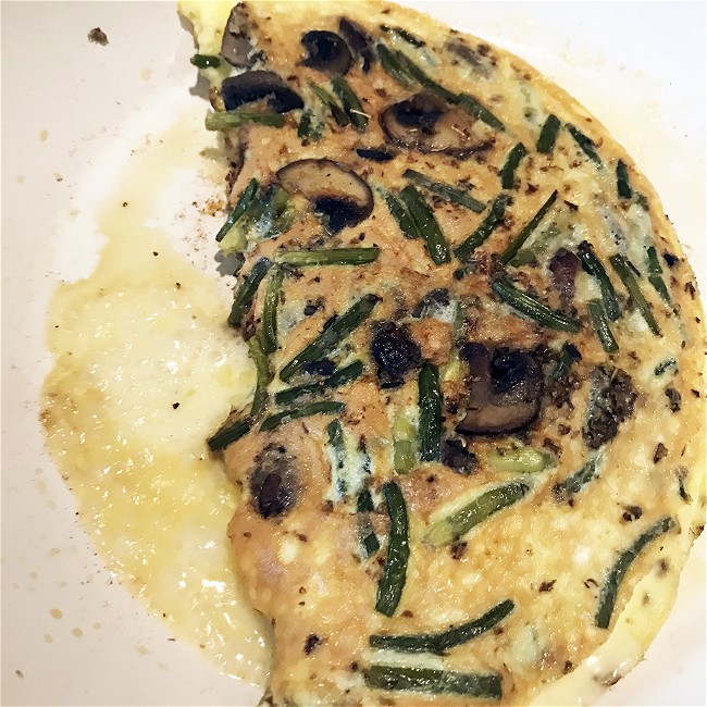 Image of Garlic Scape Omelette or Frittata
