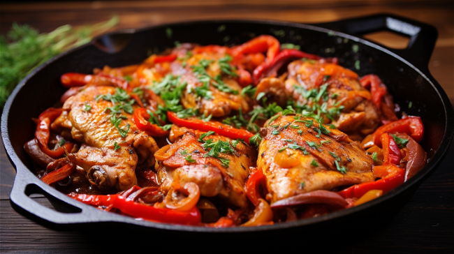 Image of One Pan Chicken Cacciatore Low FODMAP