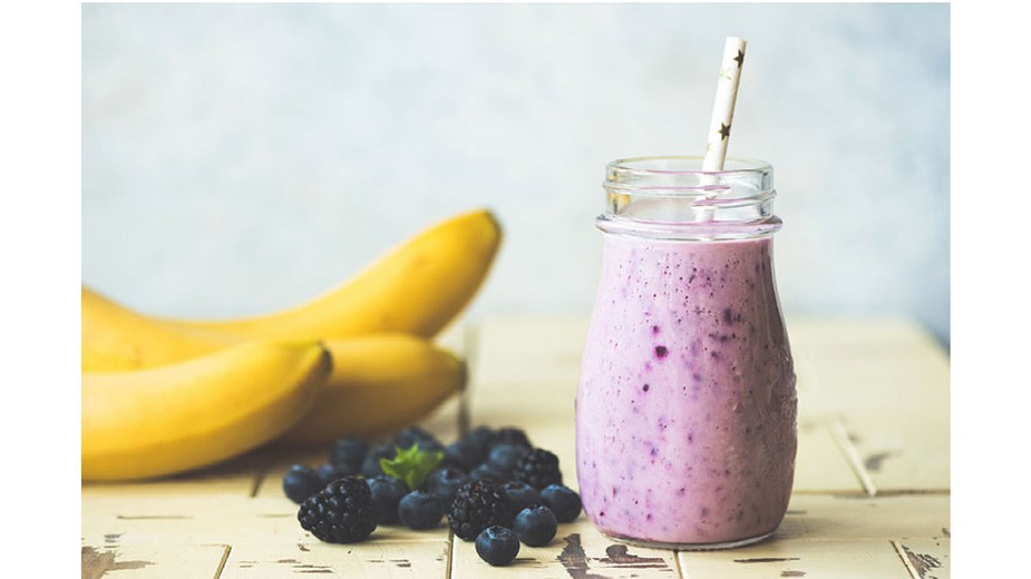 Image of Banana, Blackcurrant and Blueberry Smoothie