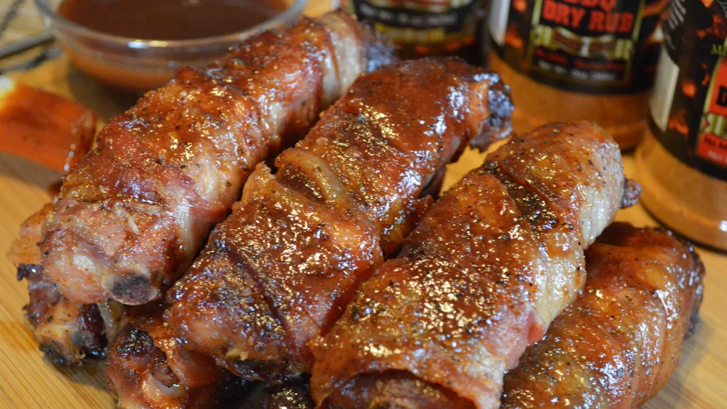 Croix Valley Smoked Bacon Wrapped Ribs