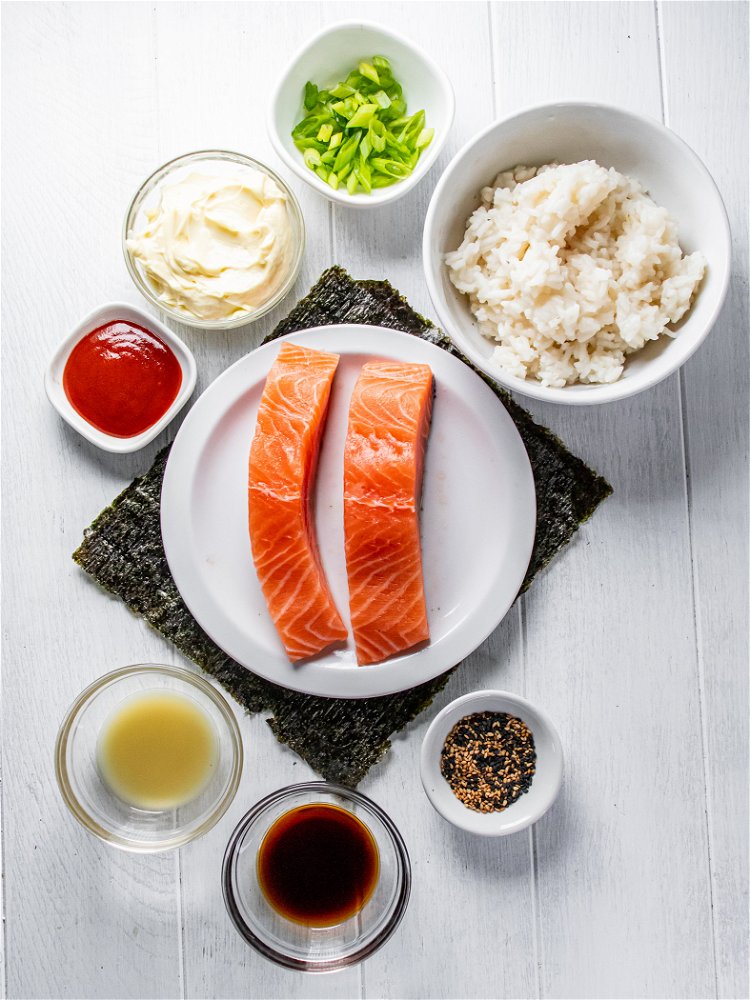Baked Salmon Sushi Cups – Sizzlefish