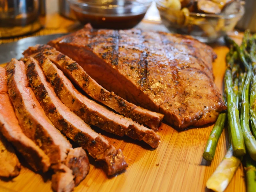 Grilled Flank Steak with Mushrooms - House of Nash Eats