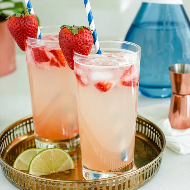 Image of Strawberry Tom Collins