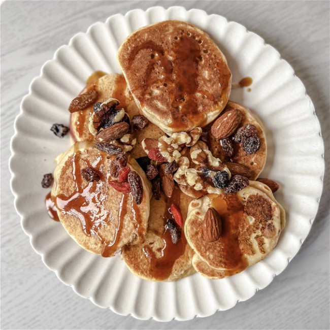 Image of Salted Caramel Apple Pancakes