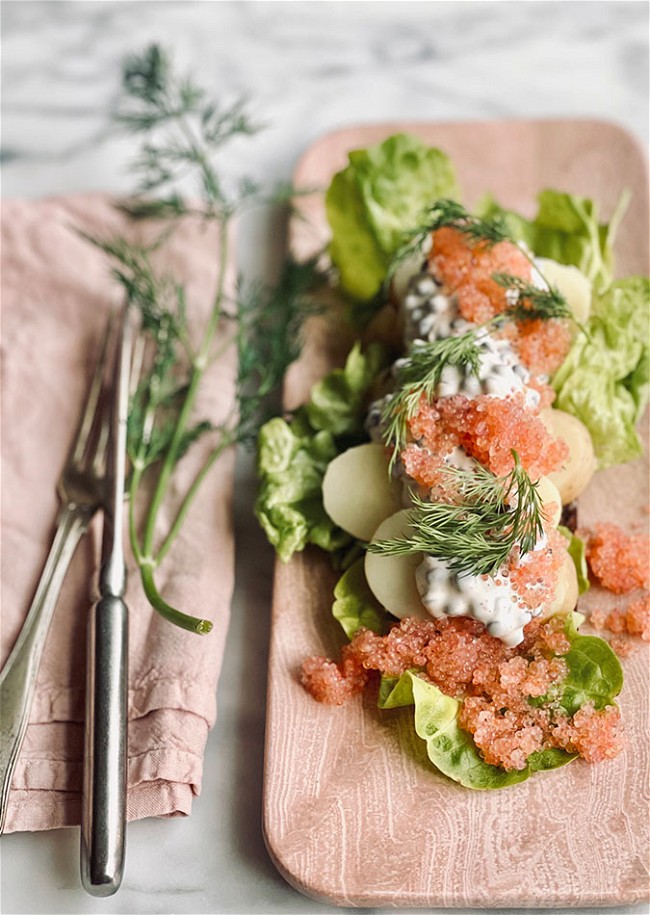 Image of Smørrebrød med stenbiderrogn