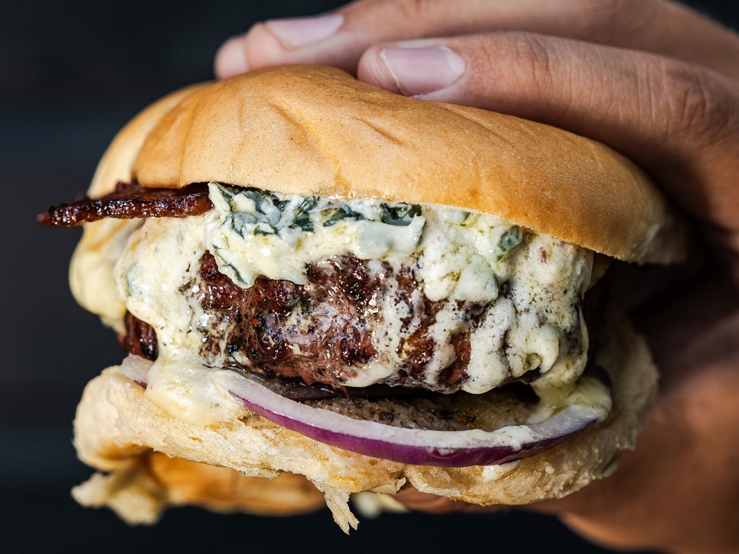 Black and Blue Smash Burger Recipe