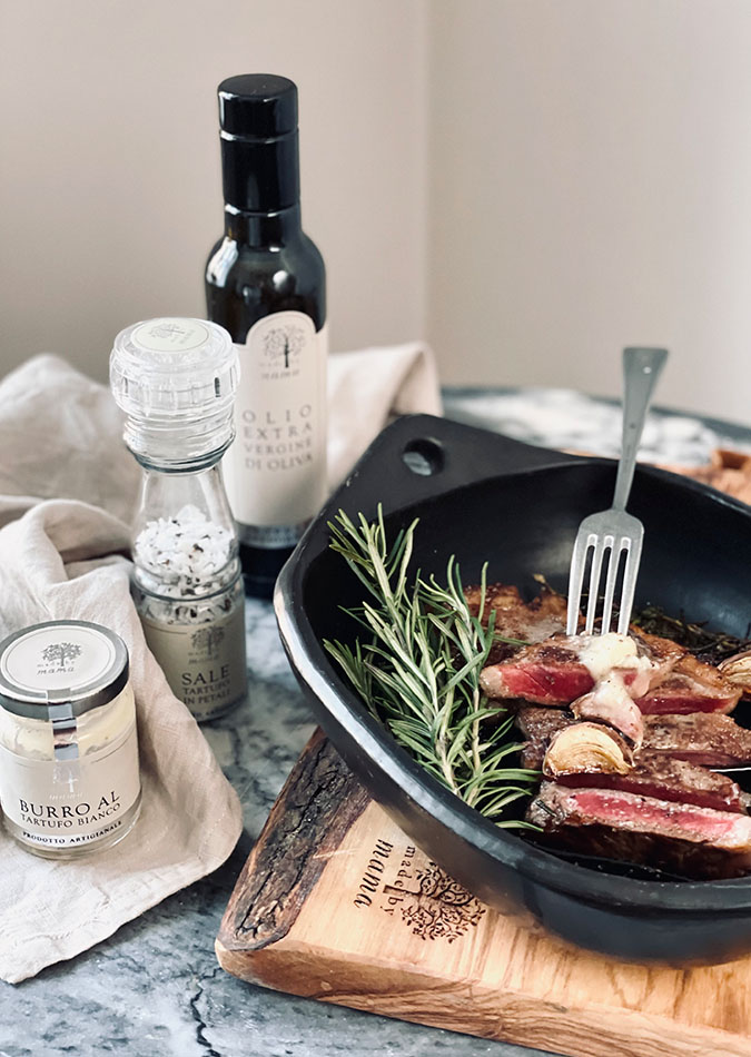 Bøf med trøffelsmør og trøffelsalt