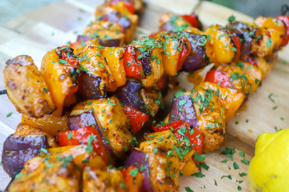 Hot Honey Lemon Kebabs