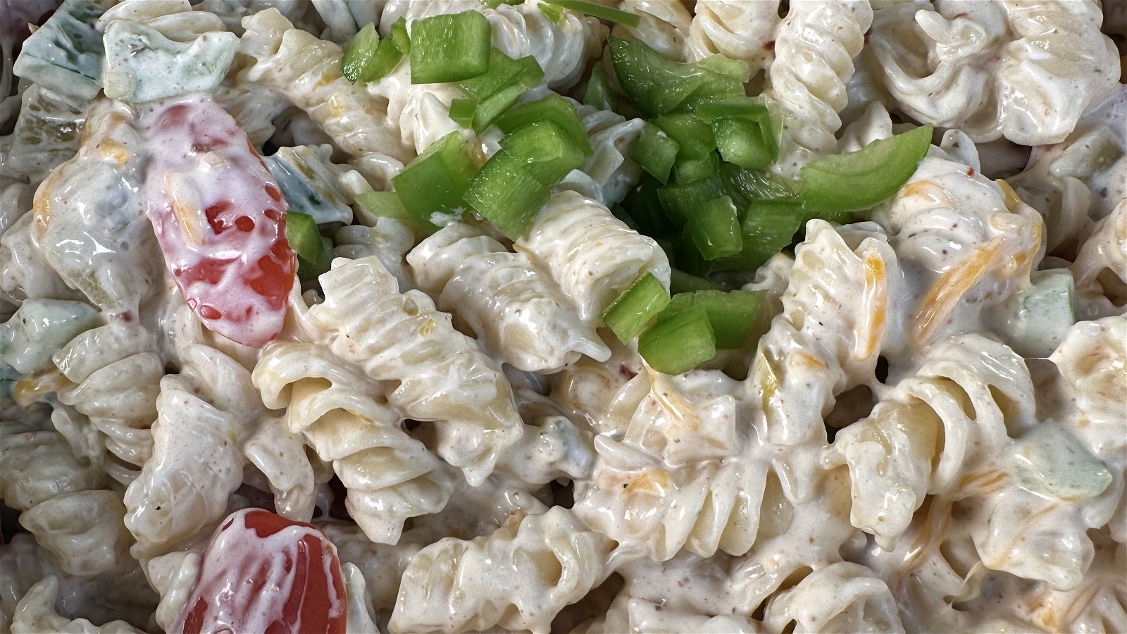 Image of Creamy Pasta Salad with Wind & Willows Sante Fe Cheeseball Mix