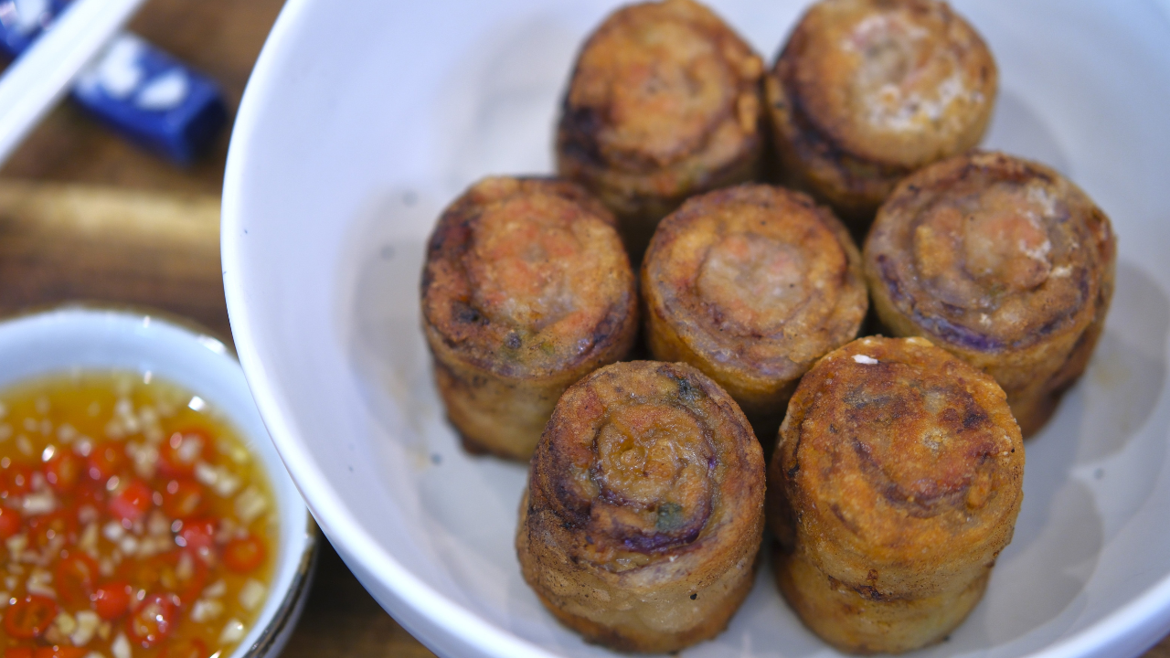 Image of Eggplant Roll Stuffed with Ground Pork