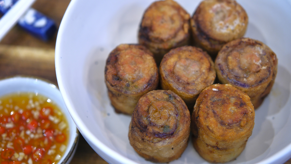 Eggplant Roll Stuffed with Ground Pork