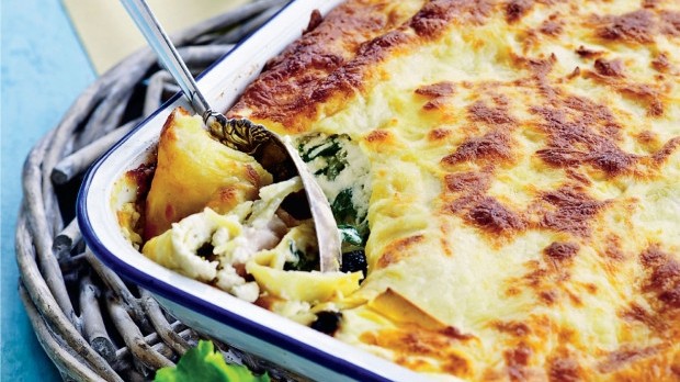 Image of LASAGNE MED TORSK, APPELSIN, FENNIKEL OG SPINAT