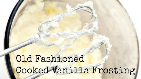 Image of Old fashioned cooked vanilla frosting