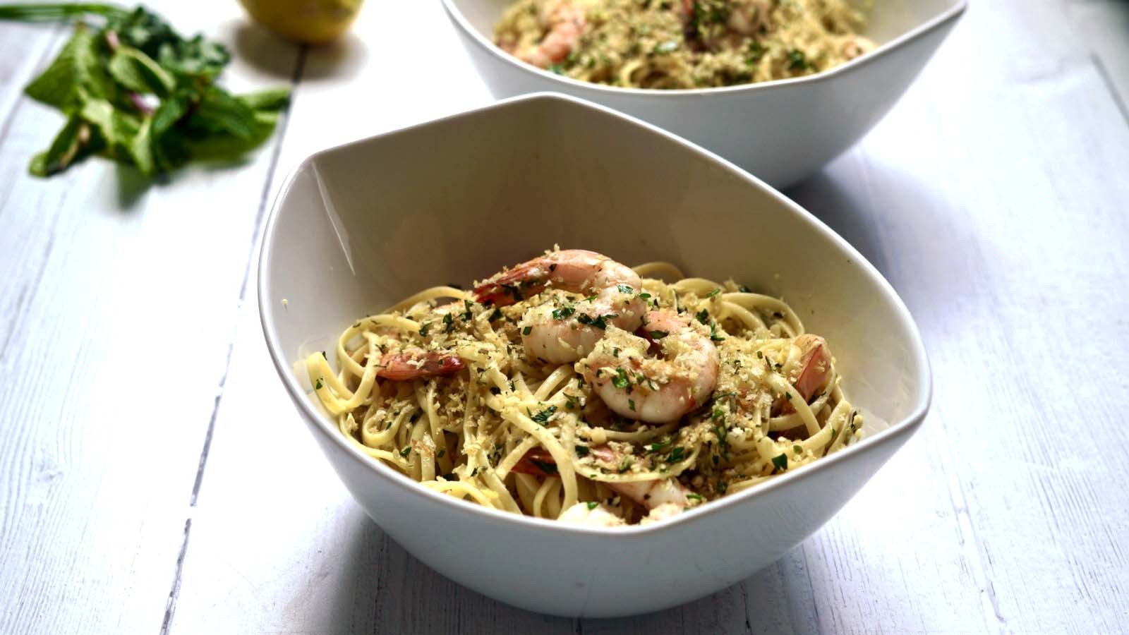 Image of Lemon Shrimp Linguine