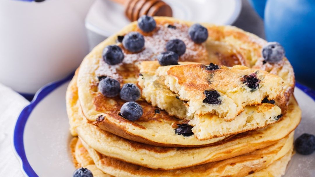 Image of Blueberry, Lemon & Ricotta Pancakes