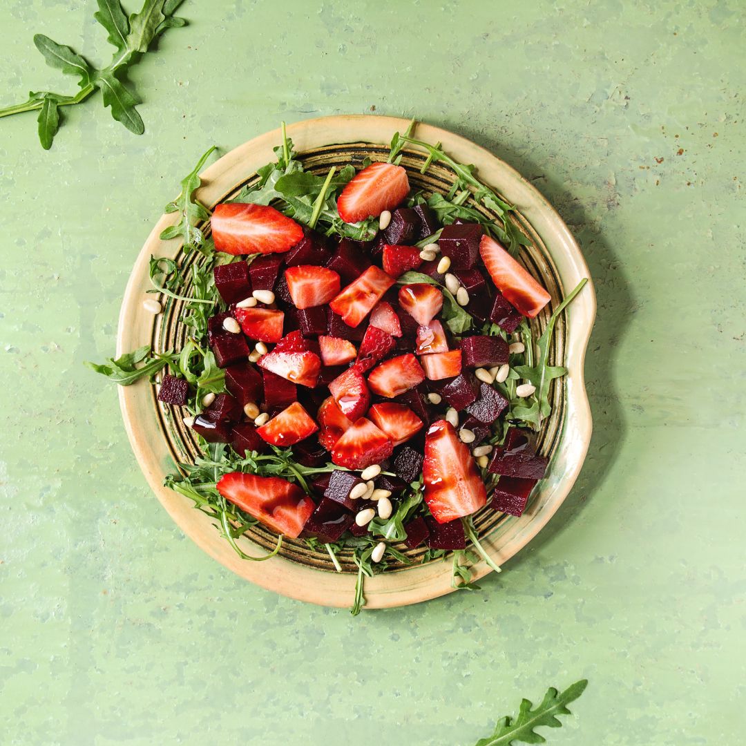 Beet & Berry Salad with Hibiscus-Ginger Vinaigrette