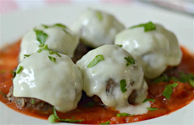 Image of Buffalo Meatballs with Mozzarella