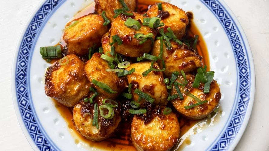 Image of Spicy Egg Tofu with Sichuan Bean Paste