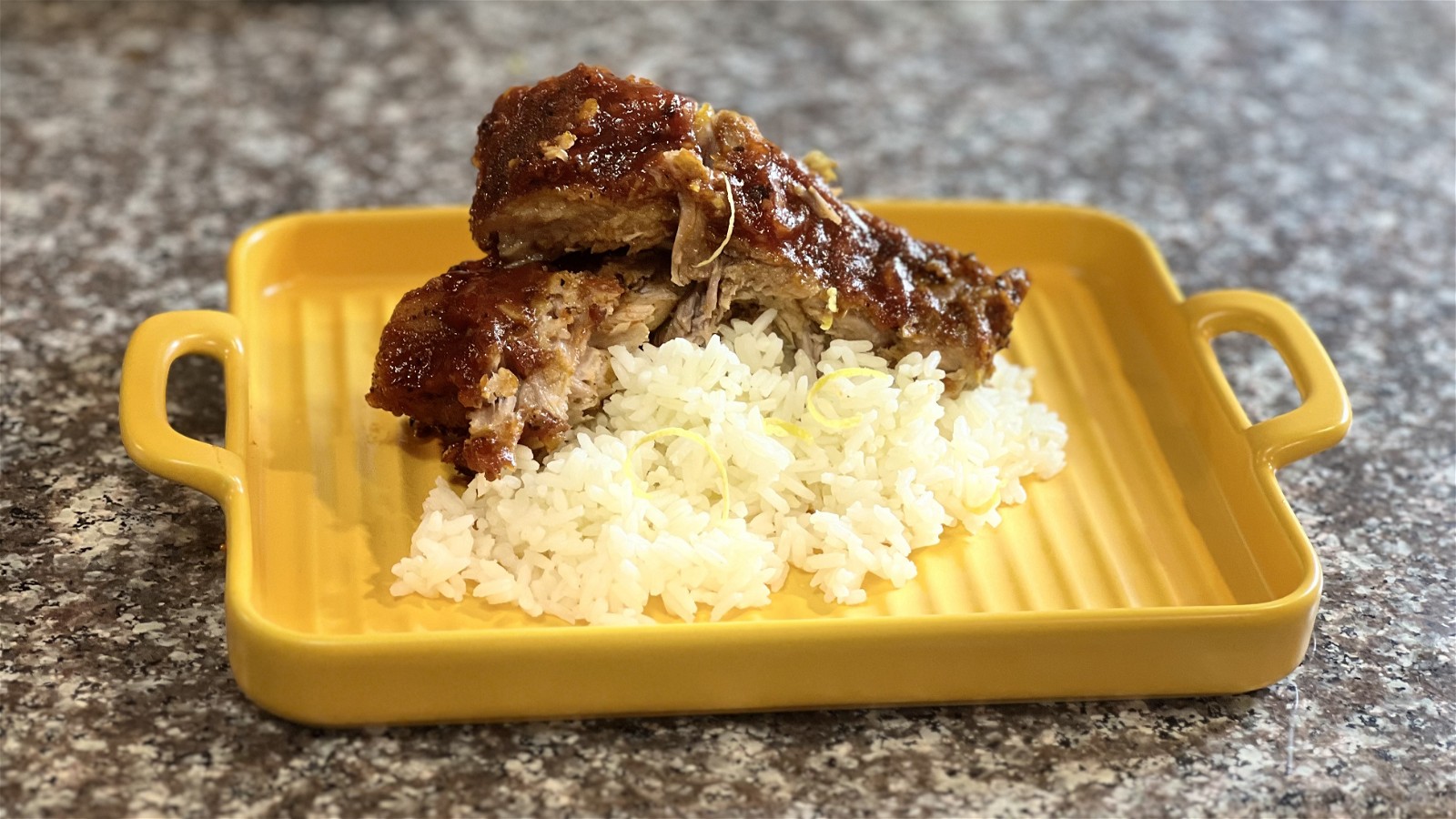 Image of Oven Baked Pork Ribs with Blackberry Jalapeno BBQ Sauce