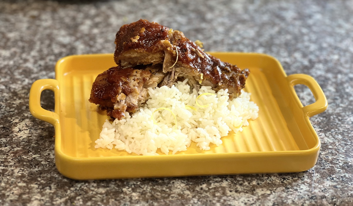 Oven Baked Pork Ribs with Blackberry Jalapeno BBQ Sauce