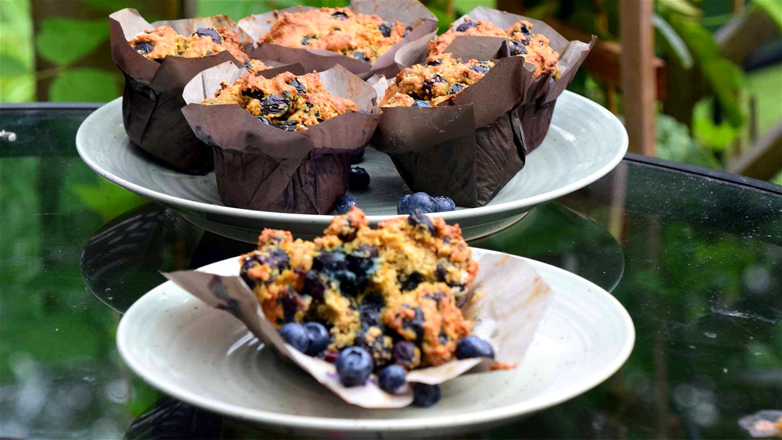 Image of Moist Blueberry Muffins