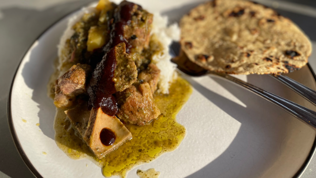 Image of Chile Verde with Red Chile Salsa
