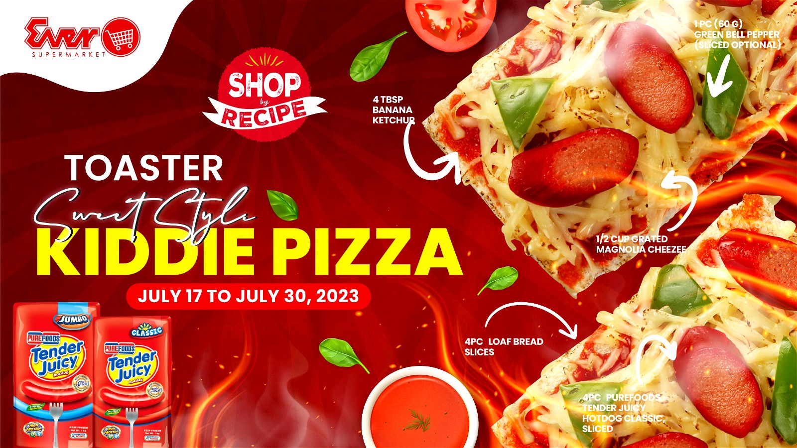 Image of PUREFOODS TOASTER SWEET STYLE KIDDIE PIZZA