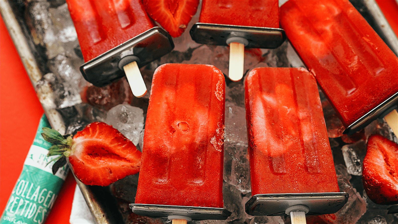 Image of Strawberry Orange Collagen Pops