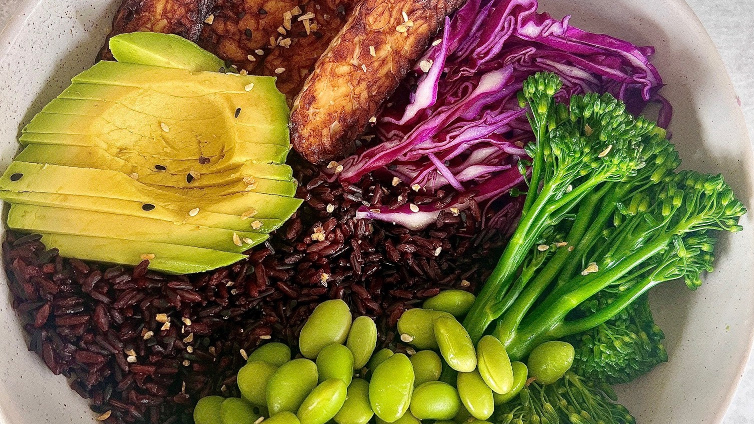 Image of Black Rice & Tempeh Nourish Bowl 