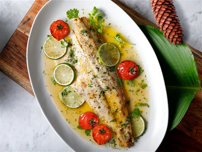 Image of Baked Honey Cilantro Lime Cobia Fillet