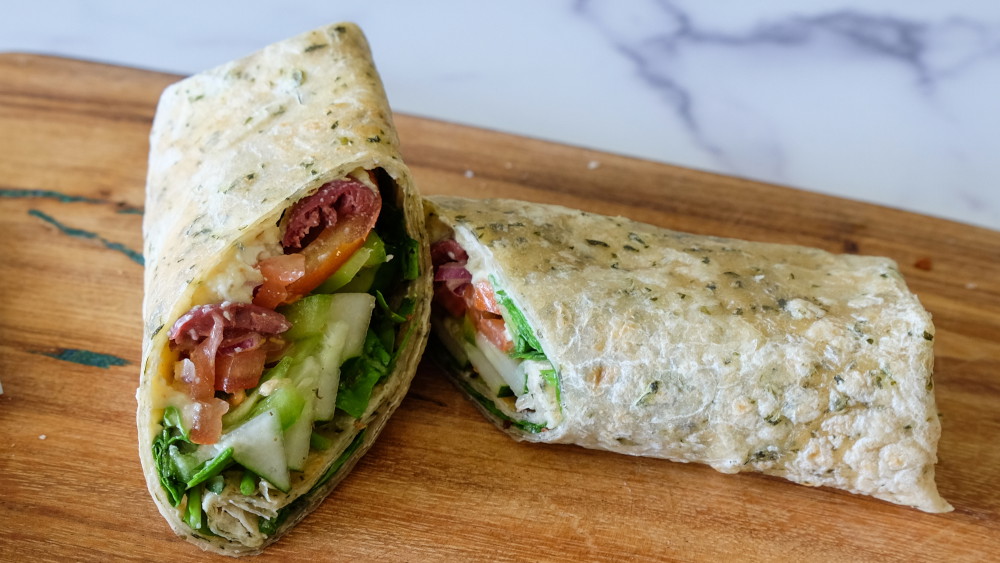 Big Greek Vegetarian Burrito