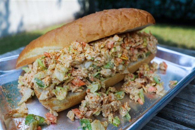 Image of Buffalo Cajun Chopped Chicken Salad Sandwich