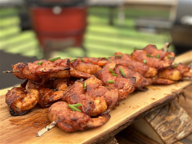 Image of Smokey Sweet Bacon-wrapped Shrimp