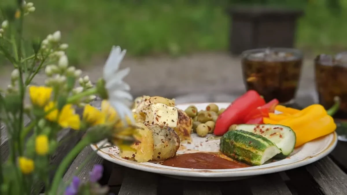 Campfire Baked Potatoes with Safari Smoke Seasoning