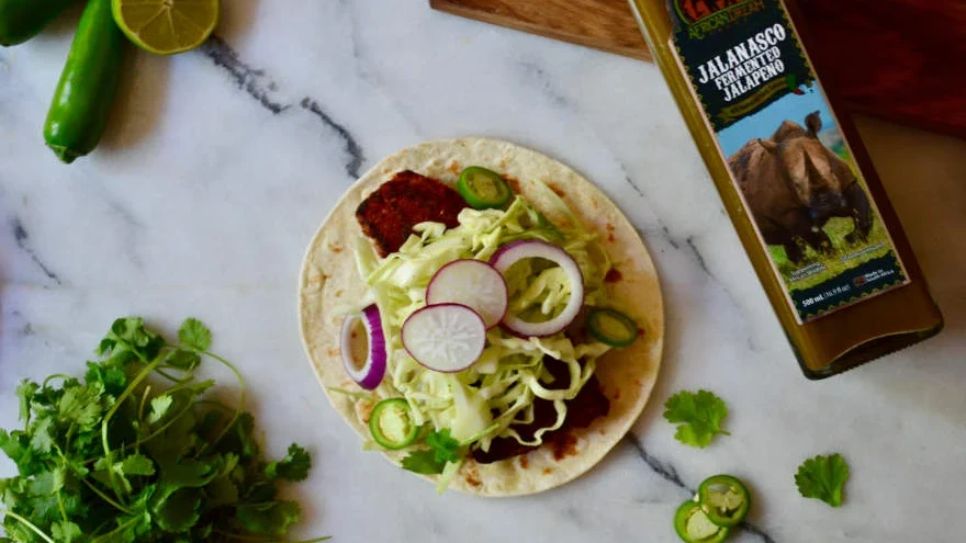 Image of Blackened Fish Tacos With Jalanasco Guacamole