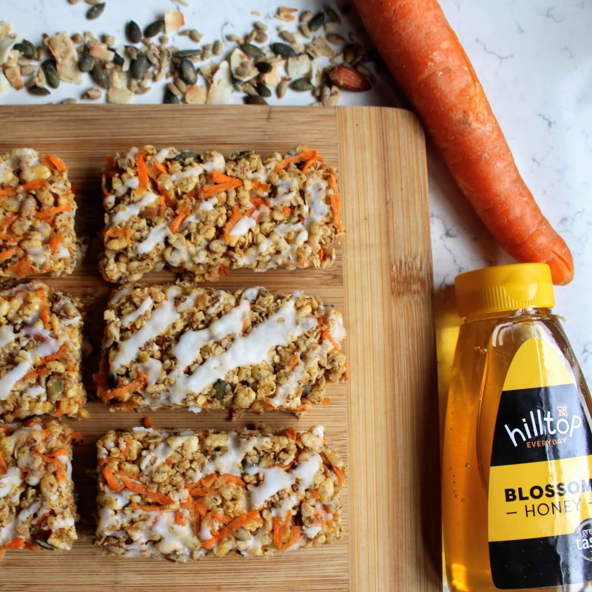Nutty Carrot Cake Slice