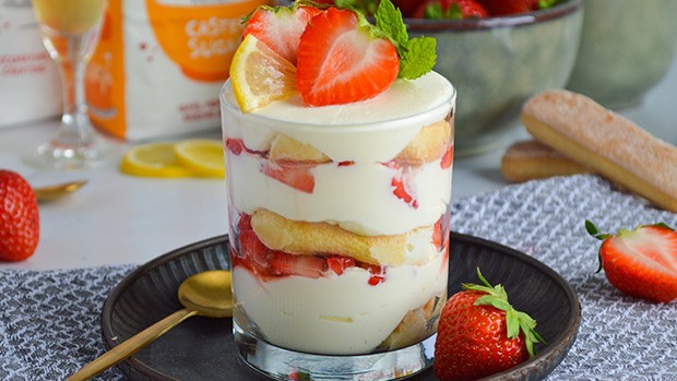 Image of Strawberry and Limoncello Tiramisù