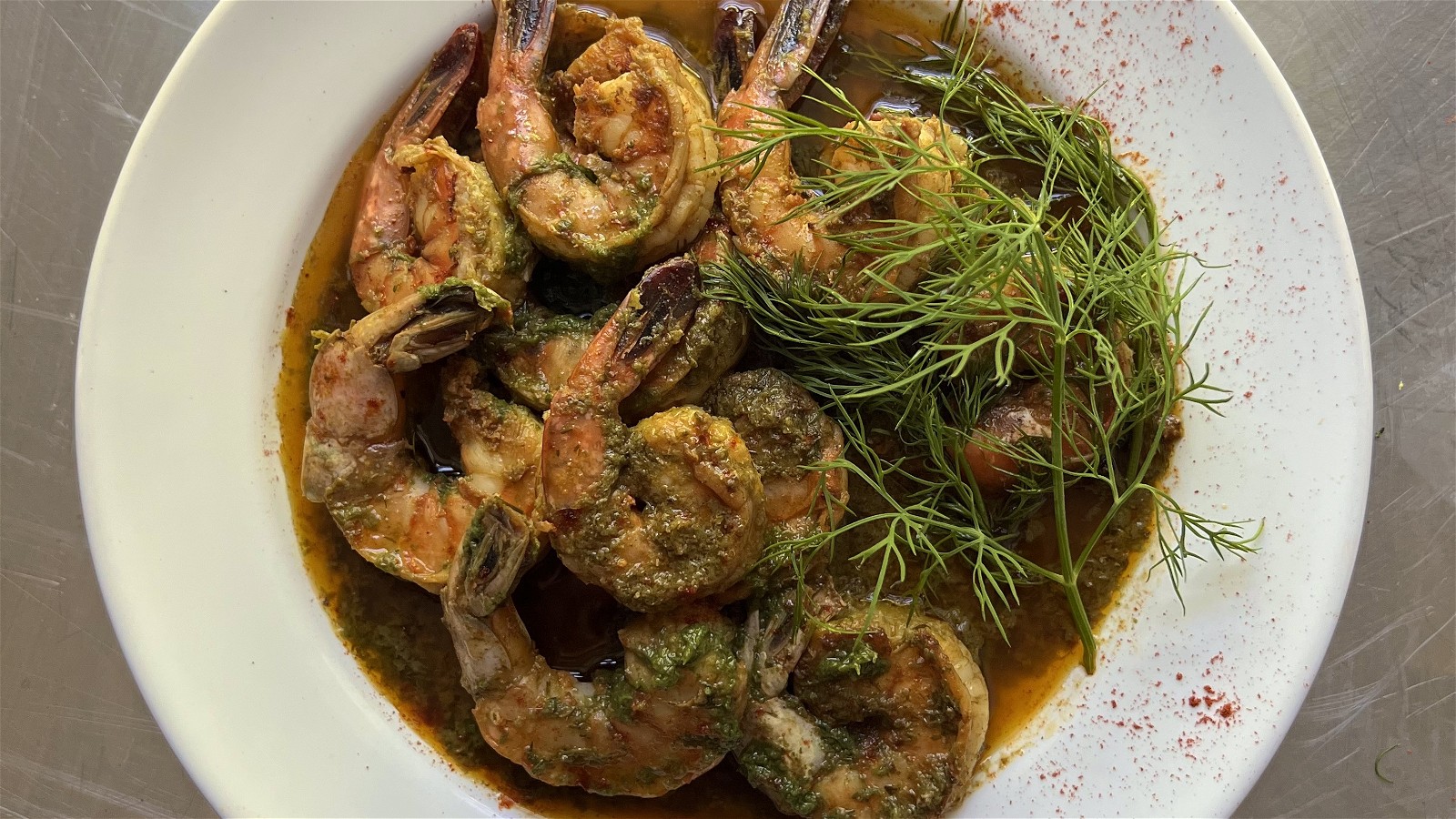 Imagen del Chimichurri de gambas