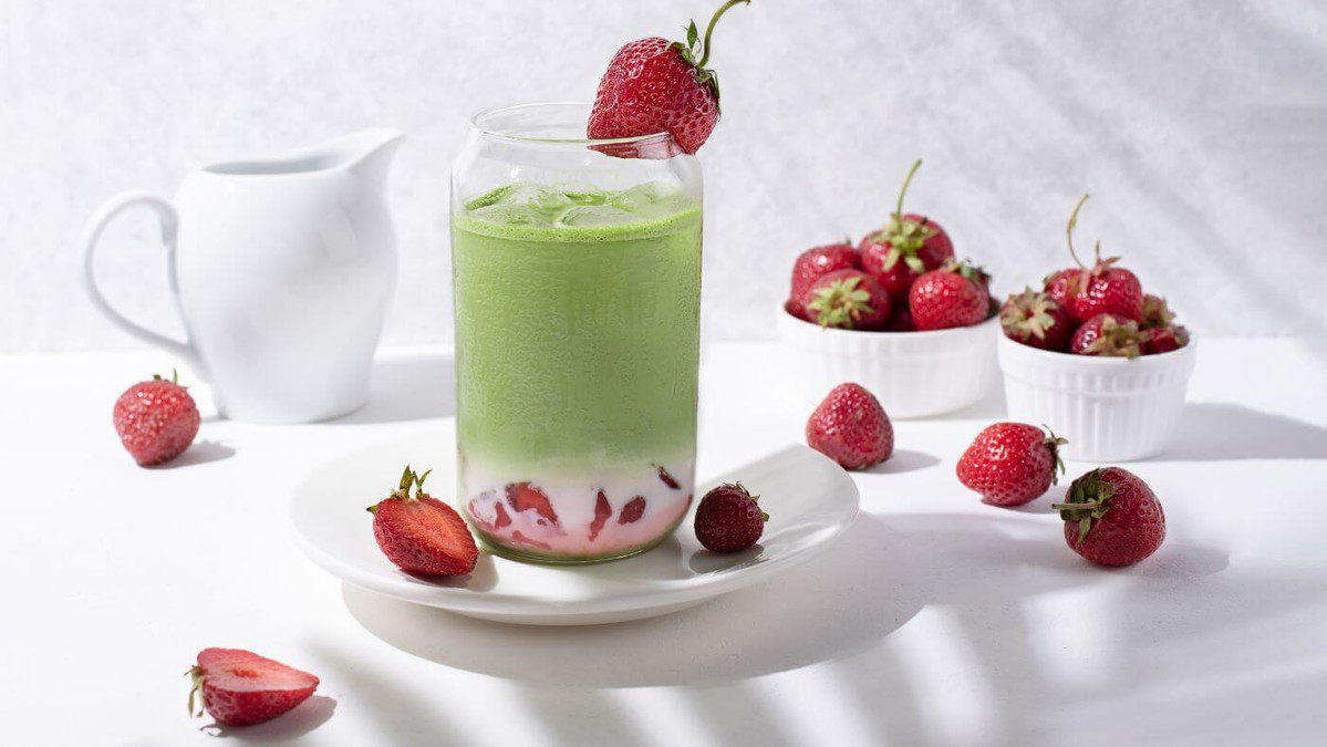 Latte al matcha
