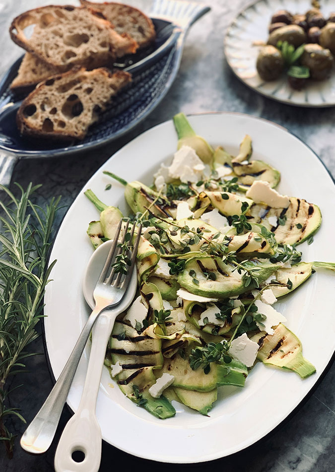 Grillet zucchinisalat