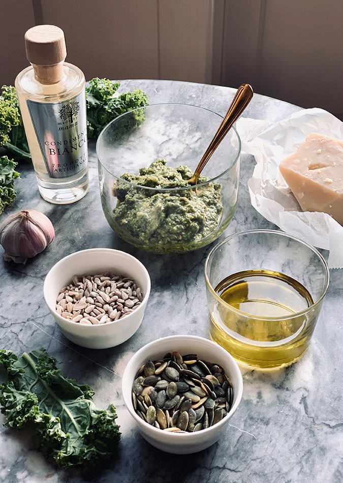 Nordisk pesto med grønkål