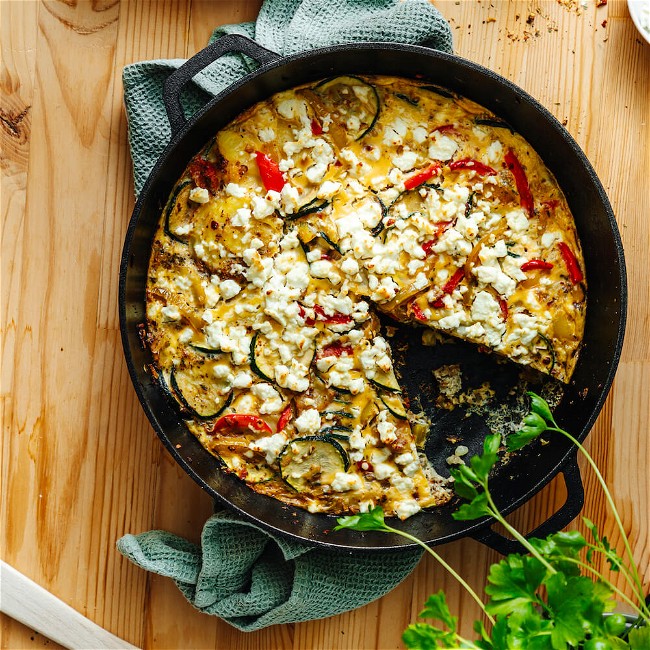 Image of Frittata with Vegetables & Feta 