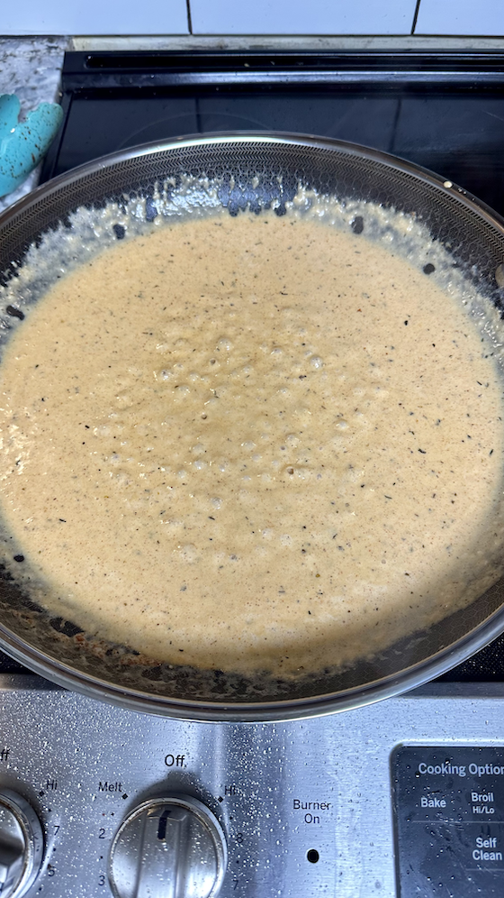 Image of Add the butter to a pan and melt. Whisk in...